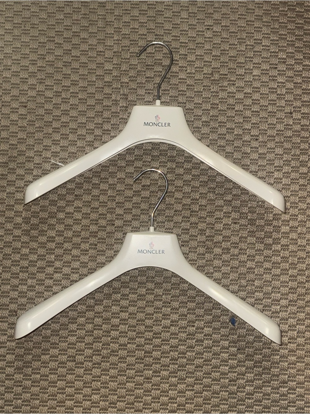 Authentic MONCLER Logo Hangers (Set of 2)